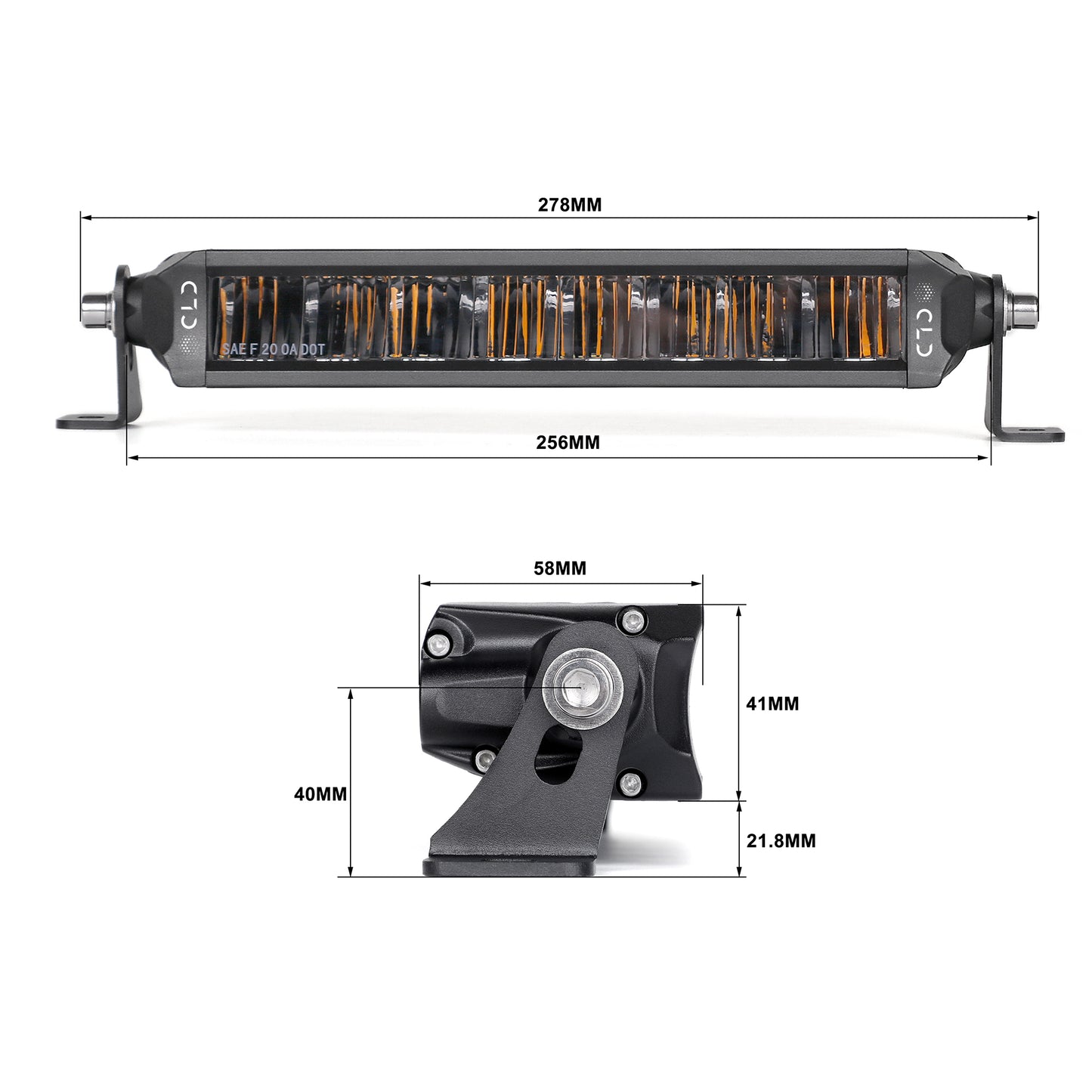 Single Row Street Legal Multi-Function LED Light Bars (6" to 20")