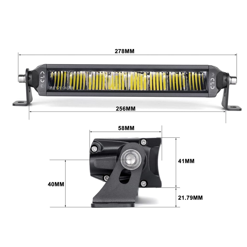 Single Row Street Legal Multi-Function LED Light Bars (6" to 20")