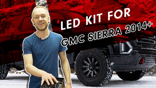 LED Kit For GMC Sierra 2014+ (with halogen headlight bulbs)