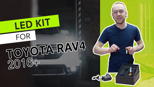 LED Kit For Toyota RAV4 2016+ (with halogen headlight bulbs)